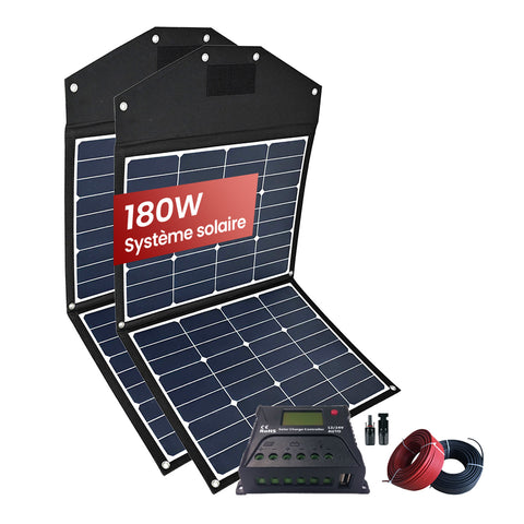 180W Kit Panneau Solaire portable pour camping-car | Sunstone Power