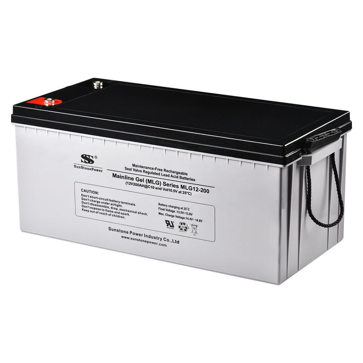 12V 200AH Gel accumulateur solaire au plomb pour UPS alimentation de secours installation PV
