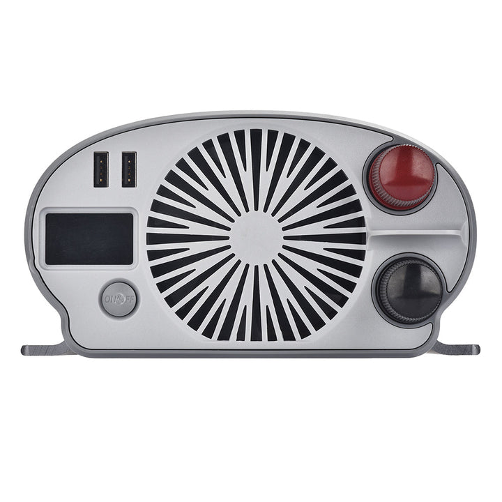 Convertisseur 1200W/2400W Convertisseur de tension 12V 230V pur sinus avec 2 prises européennes et 2 ports USB | Sunstone Power