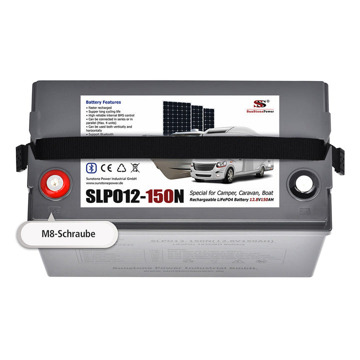 12V 150AH Batterie lithium 1,92kWh LiFePO4 Accumulateur avec BMS pour caravane camping-car bateau | Sunstone Power