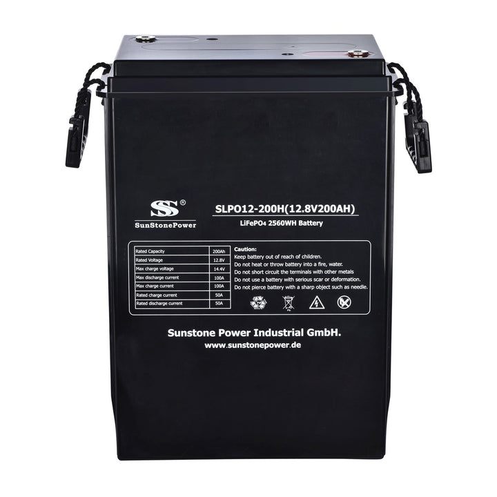12V 200Ah Batterie de stockage solaire LiFePO4 2,56kWh avec Bluetooth, Produit en 2021 | Sunstone Power