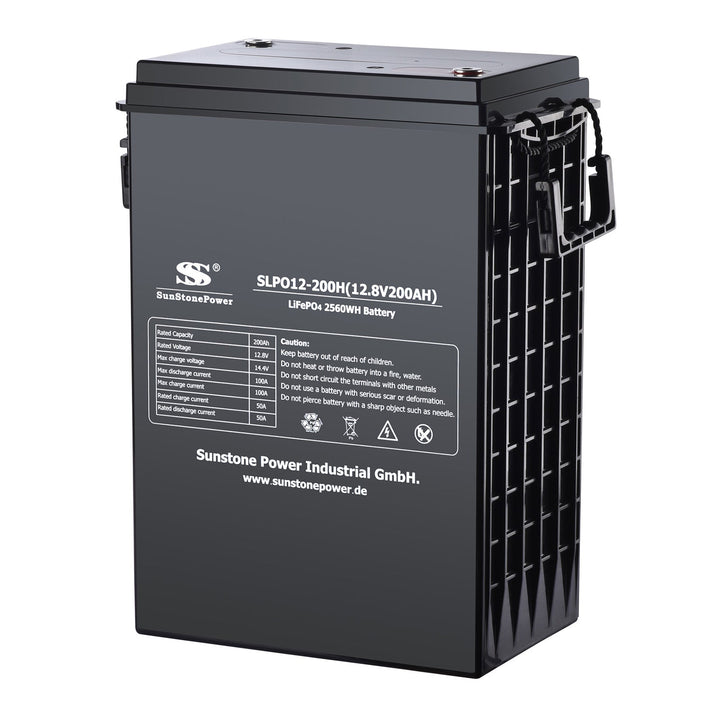 12V 200Ah Batterie de stockage solaire LiFePO4 2,56kWh avec Bluetooth, Produit en 2021 | Sunstone Power