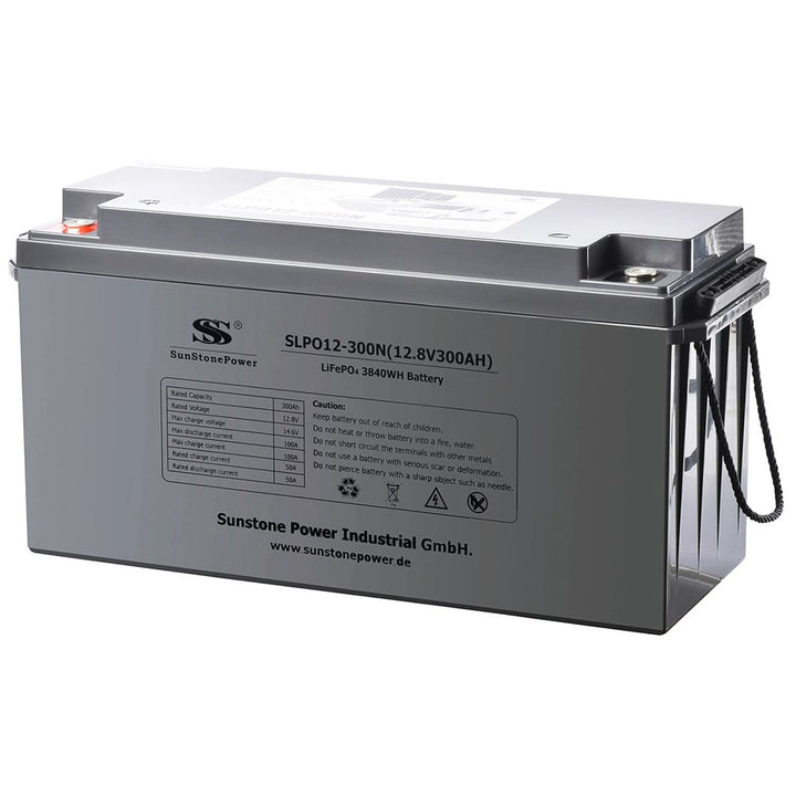 Batterie LiFePO4 12V 300Ah 3,84Kwh avec BMS pour camping-car solaire | Sunstone Power