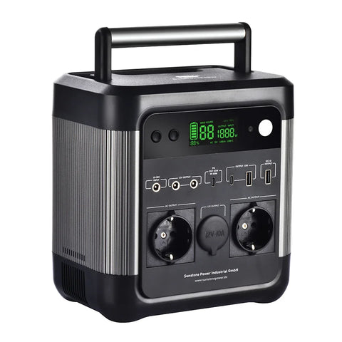 Station d'alimentation portable avec 2 sorties AC Générateur solaire 600W 518Wh | Sunstone Power