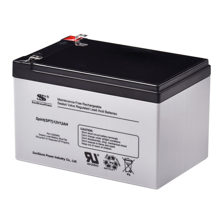 AGM Batterie au plomb accumulateur 12V 12AH pour système solaire UPS Alarme | Sunstone Power