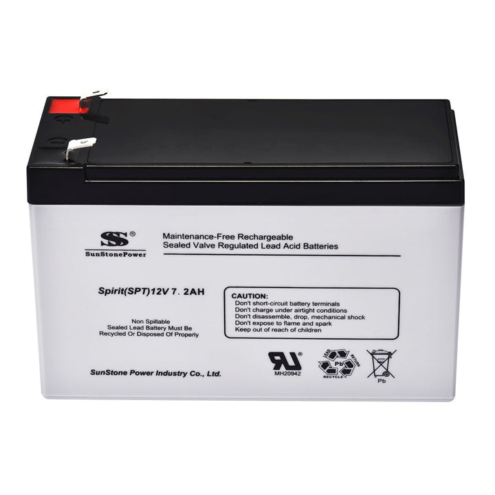 12V 7,2Ah Batterie AGM pour stockage d'énergie solaire | Sunstone