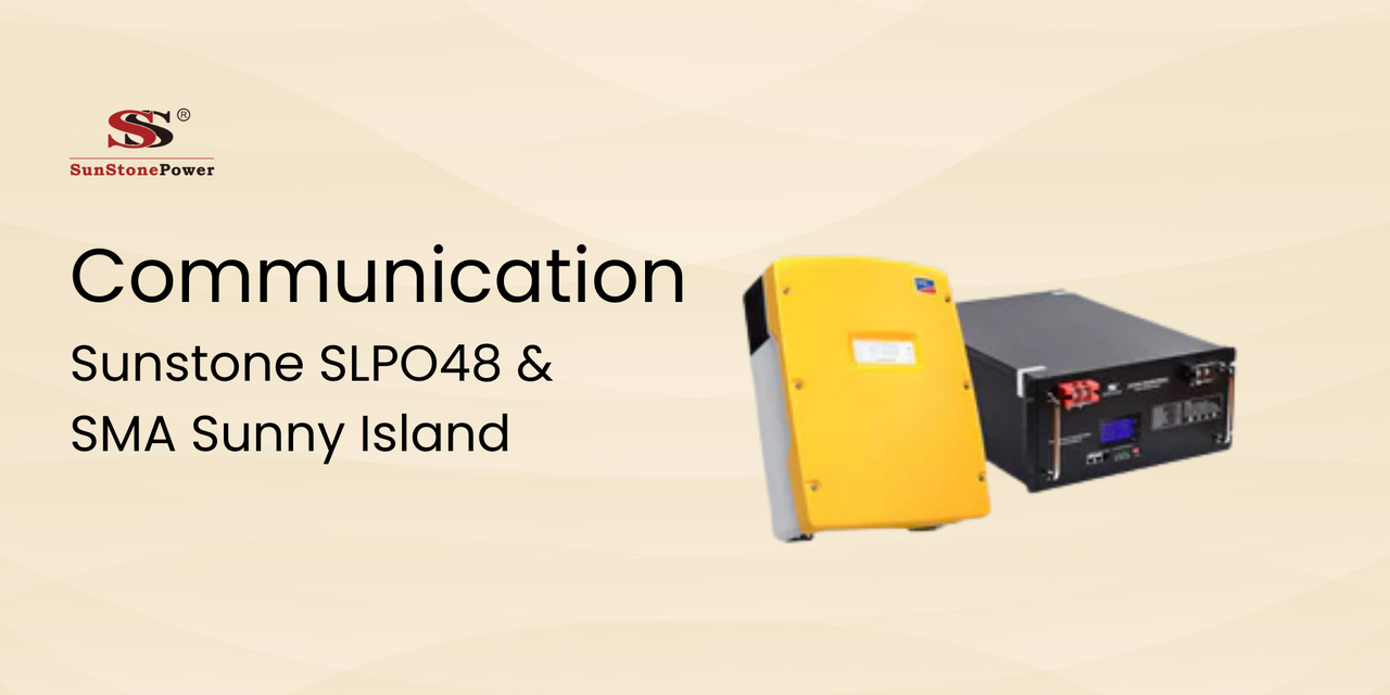 Communication entre l'onduleur SMA Sunny Island et l'accumulateur de batterie SLPO48