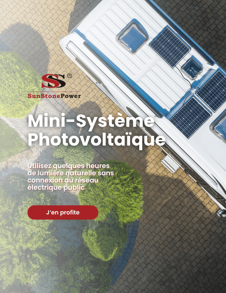 Achetez les mini-systèmes solaires autonomes de SunstonePower en France. Profitez de la lumière naturelle sans connection au réseau électrique. 