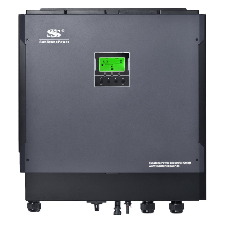Onduleur hybride 48Vdc 230Vac 5,5KW pour installation PV, sortie avec onde sinusoïdale pure | Sunstone Power