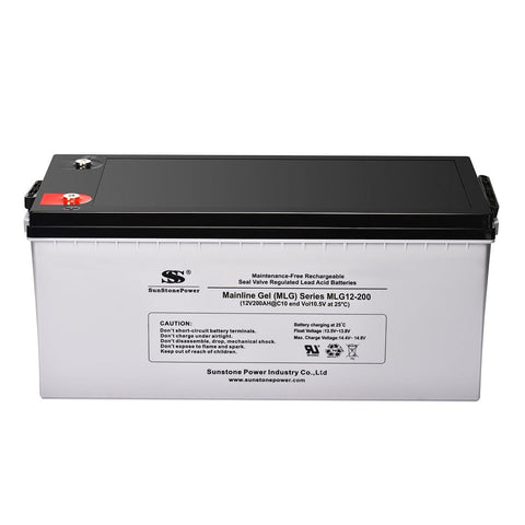 12V 200AH Gel accumulateur solaire au plomb pour UPS alimentation de secours installation PV