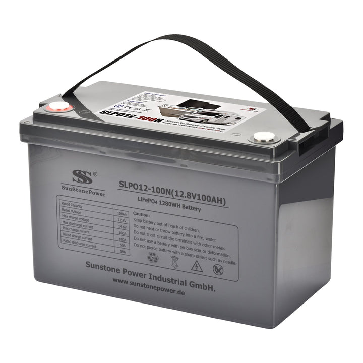 100AH 12V LiFePO4 Batterie de stockage d'énergie avec Blutooth pour le système solaire du camping-car | Sunstone Power Industrial GmbH | Produits d'installation PV acheter