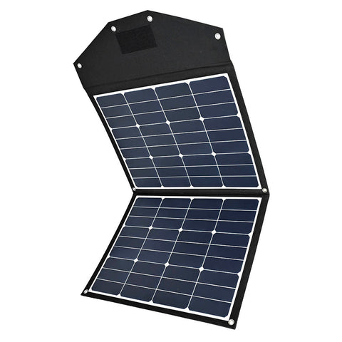 Sunstone Power 90W Panneau solaire pliable, Panneau solaire portable pour Powerstation Régulateur de charge solaire, Câble DC sélectionnable, pour camping et camping-car