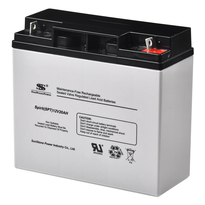 12V 20AH Accumulateur de batterie sans entretien Accumulateur au plomb pour ASI | Sunstone Power